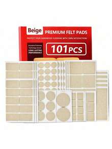 高品质毛毡家具垫 - 189 件套 - 毛毡垫，家具脚的最佳木地板保护垫 - 保护硬木地板和复合木地板！（米色和棕色） - 彩色 - 查看 10