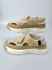 Sandały i kapcie sportowe, sandały sportowe na świeżym powietrzu na każdą porę roku, buty z ramą, sandały biznesowe na lato z grubą podeszwą, buty plażowe, oddychające, wygodne, regulowane, męskie buty crossowe z zapięciem na rzepy, męskie sandały letnie, letnie buty sportowe