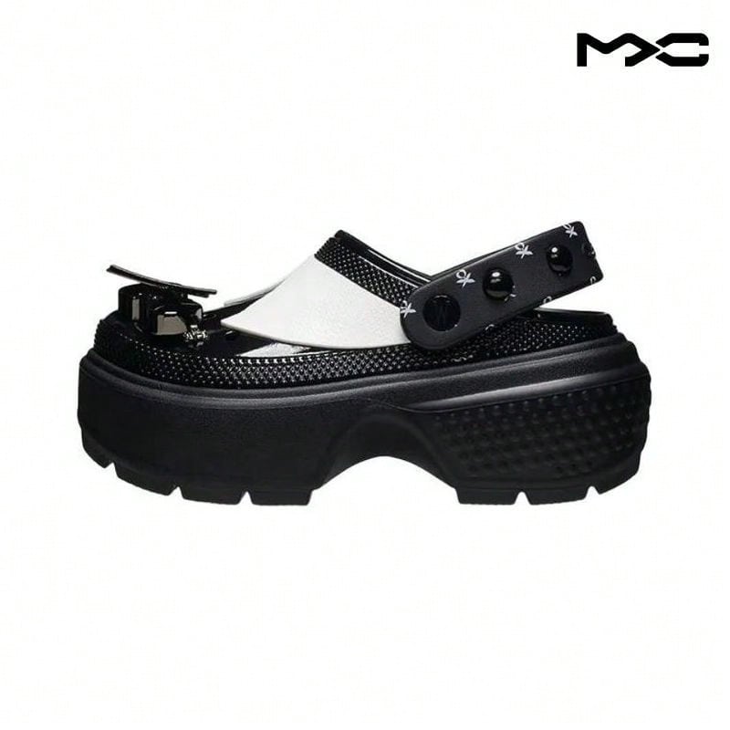Wednesday X Crocs Stomp Clog 'Wednesday Addams' Black Sneakers Men 210214-001 - Multicolor - View 1