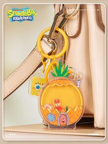 Nickelodeon 1PC SpongeBob SquarePants Officially Licensed SpongeBob SquarePants Keychain Blind Box Surprise Box DIY Cartoon Shaker Series Bags Mobile Phone Purse Key Fashion Accessories Cartoon Cute Style Decoration Collectibles Random One Christmas Party Gifts