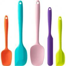 Nuevo set de espátulas de silicona, 5 piezas de espátulas de goma para hornear, cocinar y mezclar, resistente al calor, antiadherente y aptas para lavavajillas - (Multicolor) - Multicolor - Ver 1