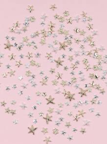 30pcsY2K Mini Starfish Five-Pointed Star Gold And Silver Randomly Mixed Nail Accessories DIY Nail Supplies