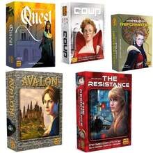 Avalon, Coup: The Resistance, The Resistance Organization, Quest Board Game Cards, Social Reasoning Games, Independent Board Games, The Future Of Civilization! A Standard Version Role-Playing Game - Multicolor - View 1