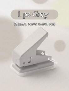 2件装迷你打孔器和活页圈，办公学习单孔小型打孔器装订环活页圈孔纸打孔神器纸张，学生用品 - 彩色 - 查看 11