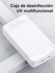 CasaBella Esterilizador de herramientas con luz UV y temporizador – Caja esterilizadora portátil USB para salón, hogar o viaje – Para herramientas de uñas, joyería, llaves, teléfono, relojes – Material ABS con tapa y botón de seguridad - Caja de desinfección - Ver 9