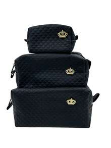 KIT 5 Conjunto de Necessaires Organizador Feminino 15 peças Maquiagem Cosméticos Higiene Viagem