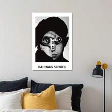 Bộ 1/3 tấm áp phích in hình trừu tượng hình học cổ điển, tranh vải canvas treo tường theo phong cách Bauhaus, thiết kế hiện đại đen trắng với chủ đề bảng chữ cái, dùng cho phòng khách, phòng ngủ, văn phòng, quán cà phê, hành lang, trang trí tường khách sạn, trang trí nhà thời trang, không có khung/khung - Nhiều màu - Xem 21