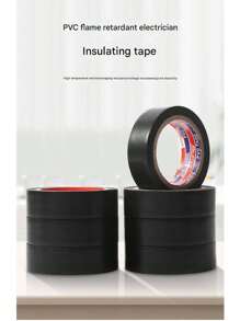 Taśma elektryczna 2/5/10/20-częściowa, trudnopalna, odporna na wysokie temperatury taśma elektryczna do użytku wewnątrz i na zewnątrz, wysokiej jakości czarna taśma wodoodporna, wodoodporna samoprzylepna taśma elektryczna z PVC, czarna izolacja przewodów elektrycznych, trudnopalna taśma plastikowa, elektryczna, wysokonapięciowa, wielofunkcyjna, wodoodporna, samoprzylepna taśma elektryczna z PVC