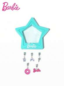 Mattel 1 套芭比官方授权 DIY 串珠手链套装精致饰品手工材料钻石串珠可调节链条包吊坠派对角色扮演装扮珠宝装饰生日圣诞礼物 - BB-201503 - 查看 3