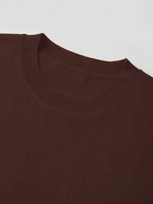 Áo tank top dệt kim không tay dành cho nữ của FOR BEAUTY, kiểu dáng tối giản thường ngày, màu trơn, món đồ thiết yếu cho mùa tựu trường, mùa xuân/hè. - Cà phê đỏ - Xem 10