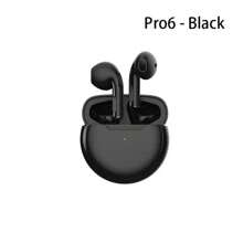 Pro 6 TWS kabelloser Kopfhörer mit Mikrofon Bluetooth Ohrhörer für Sport Kopfhörer Laufen Pro6 Headset kompatibel mit Apple