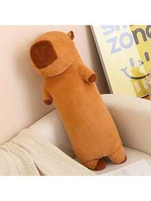50CM. Gối nhồi bông Capybara dài dễ thương, Gối thân động vật màu nâu sẫm chân thực, Kết cấu siêu mềm mại như thật, Thích hợp để trang trí nhà cửa và làm quà tặng cho người yêu thú cưng, Đồ chơi nhồi bông bền, Quà tặng sinh nhật và nhiều quà tặng ngày lễ khác - Nhiều màu - Xem 5