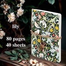 1pc, 32K,80pages,Flower Bird Sketchbook, Portable Travel Sketchbook, Marker Pen Diary,Bandage Pendant, Blank Picture Book, Artwork, Hand Drawn DIY, Planning And Artistic Creation, Suitable For Colored Pencils, Oil Paints, Charcoal Pencils, Marker Pens,Prize,Perfect Gift,Back To School,School Supplies