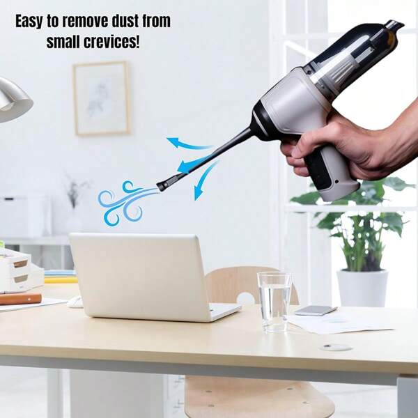 AOYI Wireless Portable Electric Hand-Held Vacuum Cleaner, Rechargeable, With Blow & Suction Function, Multiple Accessories, Suitable For Sofa & Pet Hair Cleaning