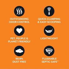 Worlds Best Cat Litter bajo seguimiento control polvo múltiples gatos sin perfume 15 libras arena absorbente ecológica hogar felinos - 15.0 libras - Ver 4