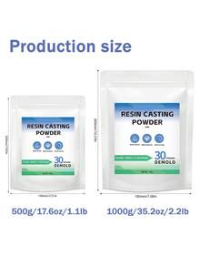 1pc 300g/500g/1000g/2000g Casting Resin Plaster Powder, Quick-Setting Terrazzo Resin, Handmade Mold Casting Kit Powder, Plaster Of Paris, Ceramic And Porcelain Plaster Powder, For Crafts, Sculptures And Home Decor Resin Casting Plaster Powder, DIY Casting Mold Supplies - White - View 3