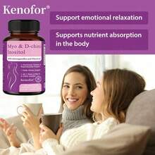 120 Capsules Inositol Supplement | Myo-Inositol & D-Chiro Inositol Capsules Hormonal Balance & Ovarian Support - 1 chai - Xem 4