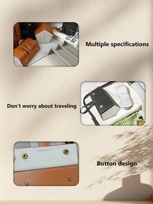 1pc Fashion Multi-Grid Glasses Case, Simple Sunglasses And Prescription Glasses Storage Box, Large Capacity Foldable Eyeglass Case