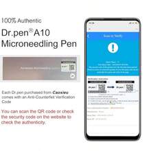 Dr.pen A10 - 0.25mm 可更换针头长度,A10 微针美容笔,女士礼物,母亲节礼物,节日礼物,A10 面部及身体微针笔,带数字显示屏,无线微针美容笔 - 紫羅蘭色 - 查看 4