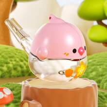 1pc Funny Whistle Chicken Shaped Water Toy, Two Ways To Play, Portable Educational Toy, Cartoon Design, Multi-Colors