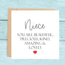 Niece's Birthday Card (With Poem)','Niece's Birthday Card (With Sincere Words)','Niece's Special Birthday Card - Multicolor - View 1