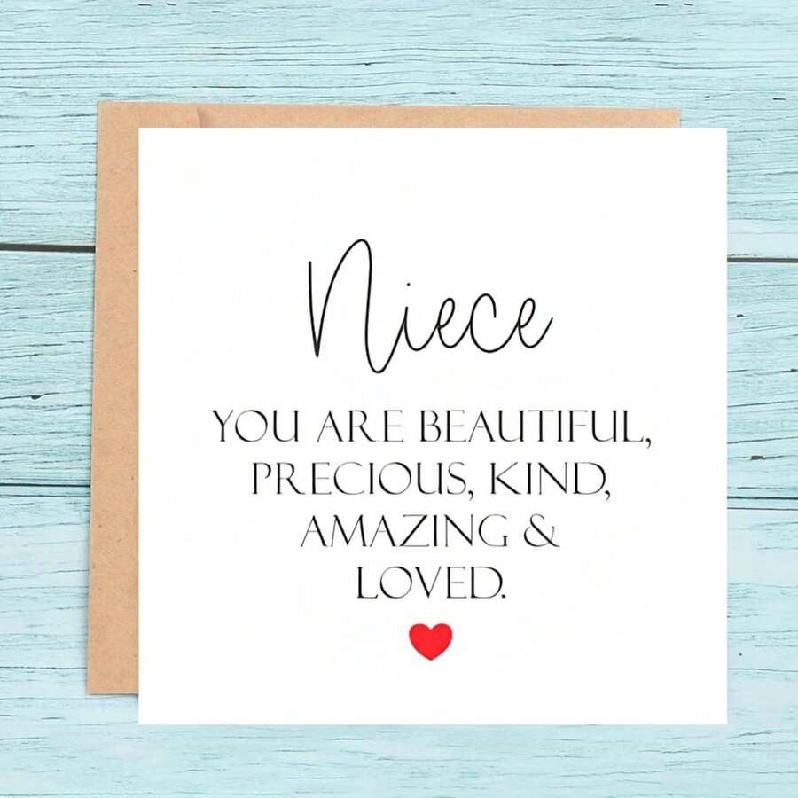 Niece's Birthday Card (With Poem)','Niece's Birthday Card (With Sincere Words)','Niece's Special Birthday Card - Multicolor - View 1