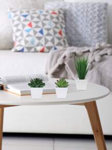 1/3 Stücke 3-5 Zoll (H) Mini Sukkulenten Topfpflanzen für Zuhause, Schlafzimmer, Wohnzimmer, Hochzeit, Geburtstag, Abschluss, Party und Tischdekoration