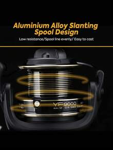 Goture 1pc Long Throw Reel - Large Capacity, Super Large Wire Cup, Smooth And Durable Wire Without Jamming, Saltwater Surfing And Fishing