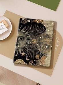 表情复古太阳纹保护壳 适用于iPad (A16) 第11代 11英寸 2025 苹果iPad Air 11 (2025) 兼容iPad第10代手机壳 10.9英寸 2022 三重折叠保护壳 自动唤醒休眠 返校节平板电脑保护套 创意设计 - 彩色 - 查看 9