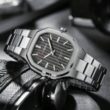 Curren CURREN Men Watch Fashion Quartz Stainless Steel Strap Waterproof Luminous Simple Leisure Wristwatch