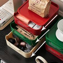 Mehrkaschenkommoden Schreibtisch Organizer Box, Dopamin-Thema Kunststoff Aufbewahrungsbox für Studenten Wohnheim und Bürobedarf
