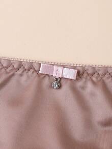 5条/包 女士无缝纯色性感低腰丁字裤，舒适比基尼内裤 - 彩色 - 查看 4