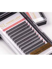 240 Stück Anime Spike Spitze Wimpern Fertig-Fächer Spitze Wimpern 0,07 D 8-15mm dunkel weich Manga Anime Wispy Spitze Laser Wimpernverlängerung Federform Flaum Flocke Wimpernhaare Brasilien Russland Volumen Wimpern