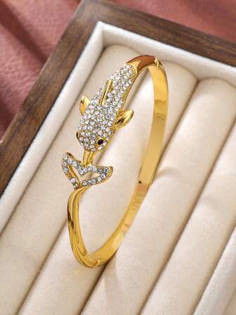 1 buc. Brățări pentru femei cu design de delfini din seria Ocean