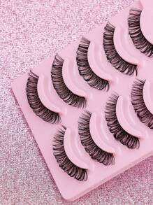Set di ciglie finte da 20~1 D, ricci, morbide, drammatiche in 3D in pelliccia di visone nera, lunghe e sottili, multistrato di diverse lunghezze, con confezione extra-large, adatte per matrimoni, feste, club, riunioni di lavoro quotidiane, per spose, studentesse, compleanni e altre occasioni