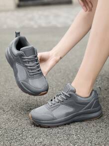 TACHUAN 1 Paar Damen Sportschuhe mit weiter Passform, breite Zehenbox, hoher Rist, rutschfeste Oxfordsohle, Laufschuhe