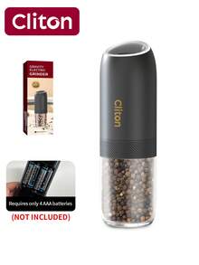 CLITON Festive Holiday Gift Set 2025 - Smart Gravity Electric Salt & Pepper Grinders With LED Light, Adjustable Coarseness (9 Stylish Colors) - Perfect Kitchen & BBQ Essential For Christmas, Birthdays - Choose Single/Twin Pack - Multicolor - View 19