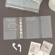 透明哑光活页夹，A6、A7、M5 尺寸，便携可折叠旅行笔记本，可定制封面，适用于预算、钱包、照片存储、办公用品存储，多种尺寸可选，学校用品，返校