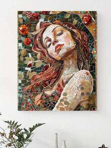 Kit fai-da-te per dipinti ad olio, raffigurante una bella donna, personalizzato, artigianato per adulti, set di pittura senza cornice, per decorazione camera da letto e parete, metodo di pittura semplice e divertente, senza esperienza di pittura richiesta, realizza il tuo sogno d'artista, immergersi nel mondo dei colori, ogni pennellata è un'auto-espressione, aggiungi romanticismo alla vita, il miglior regalo per famiglia e amici, regalo per le vacanze, 40*50CM