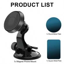 2025 Nowy automatyczny obrotowy magnetyczny uchwyt samochodowy na telefon - super mocny magnetyczny ssący otwór wentylacyjny/deska rozdzielcza podwójnego zastosowania, 360° swobodny obrót składana konstrukcja, blokowanie jednym kliknięciem uniwersalny dla wszystkich smartfonów - Głęboka Kosmiczna Czerń - Zobacz 13