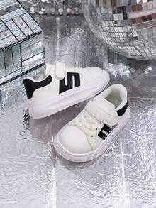 一双男女款低帮2025春季新款男童鞋女童运动鞋软底休闲宝宝小白鞋 - 黑色 - 查看 6