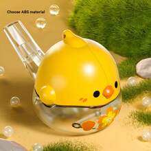 1pc Funny Whistle Chicken Shaped Water Toy, Two Ways To Play, Portable Educational Toy, Cartoon Design, Multi-Colors