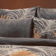 Tillverkad i Turkiet – 65 % bomullssängkläder med örngott – Storlekar 160x220 och 200x220 – Elegant, andningsbart och hållbart - Orange - Visa 2