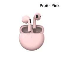 Pro 6 TWS kabelloser Kopfhörer mit Mikrofon Bluetooth Ohrhörer für Sport Kopfhörer Laufen Pro6 Headset kompatibel mit Apple