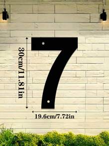 1pc 0-9 Free Combination Digital House Number, Metal Address House Number, Durable Home Address Number Plate, Wall Mounted Email Number, Home Decoration, Entrance Decoration, Garden Decoration, For Outdoor, Garage, Door, Email Decoration, Metal Wall Art, Halloween Thanksgiving Christmas, Decoration Gifts