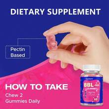 Taoters 60 Count BBL - Max - Booty  Gummies For Women - Multivitamin & Herbal Blend For Firming, Lifting & Smoothing Contours, Body Confidence - 1瓶 - 查看 7