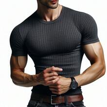 MIL200FIT Men T-Shirts - Dark Grey - View 3