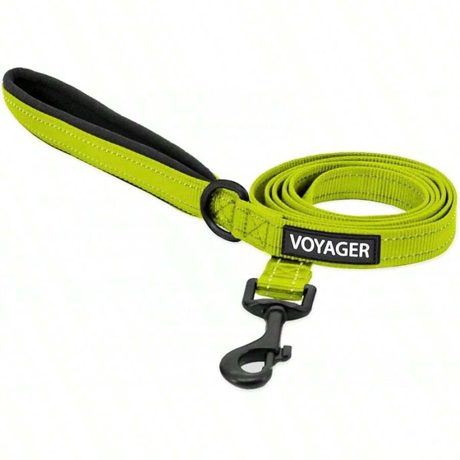 Mejores Suministros para Mascotas Correa o Collar Reflectante para Perros Voyager con de Neopreno, para Cachorros de Razas Pequeñas, Medianas y Grandes, Lindo y Resistente para Caminar, Correr y Entrenar - Turquesa, S - Cal - Ver 1