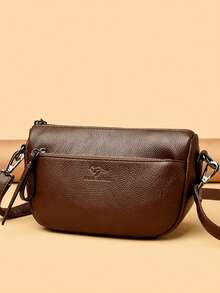 新款女士单肩包时尚大气斜挎包邮差包女式大容量妈妈包手提包软皮包