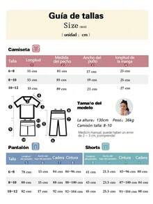 3 Pzs Conjunto de Pijama de Niña, Pijamas Verano para Niña con Estampado de Dibujos Animados,Camiseta de Manga Corta en Bloques de Color, Pantalones Informales y Shorts - Celeste - Ver 3